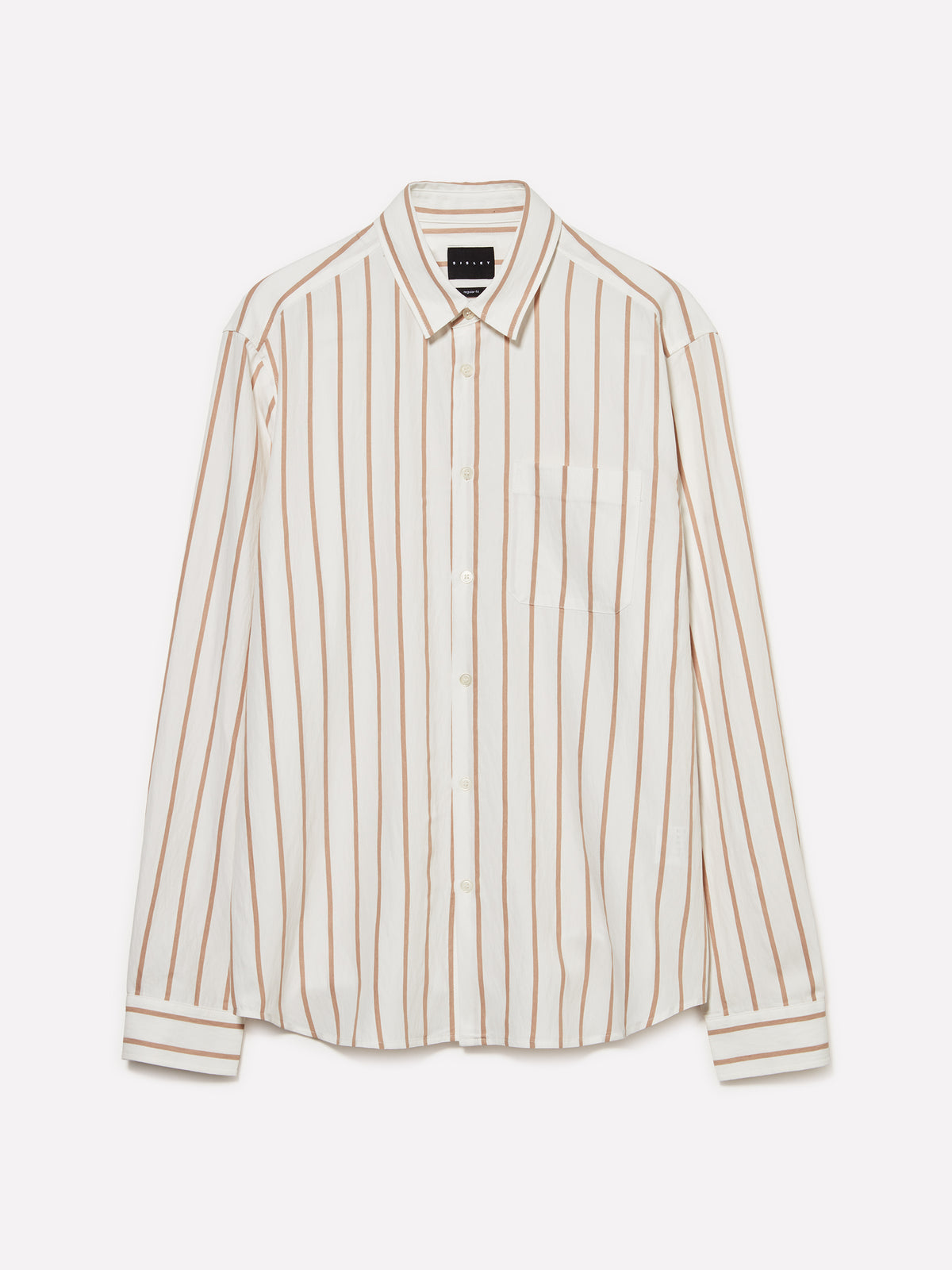 Camisa às riscas multicolor com bolso pequeno - ucb_image_FS