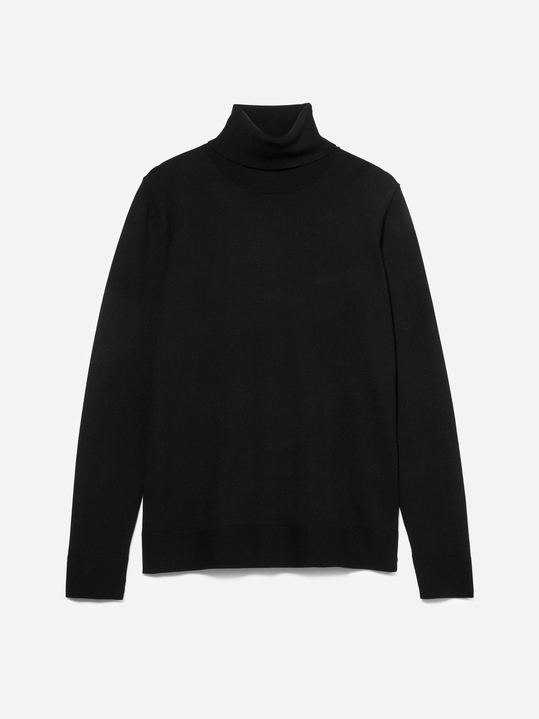 Camisola de gola alta preta regular fit - ucb_image_FS