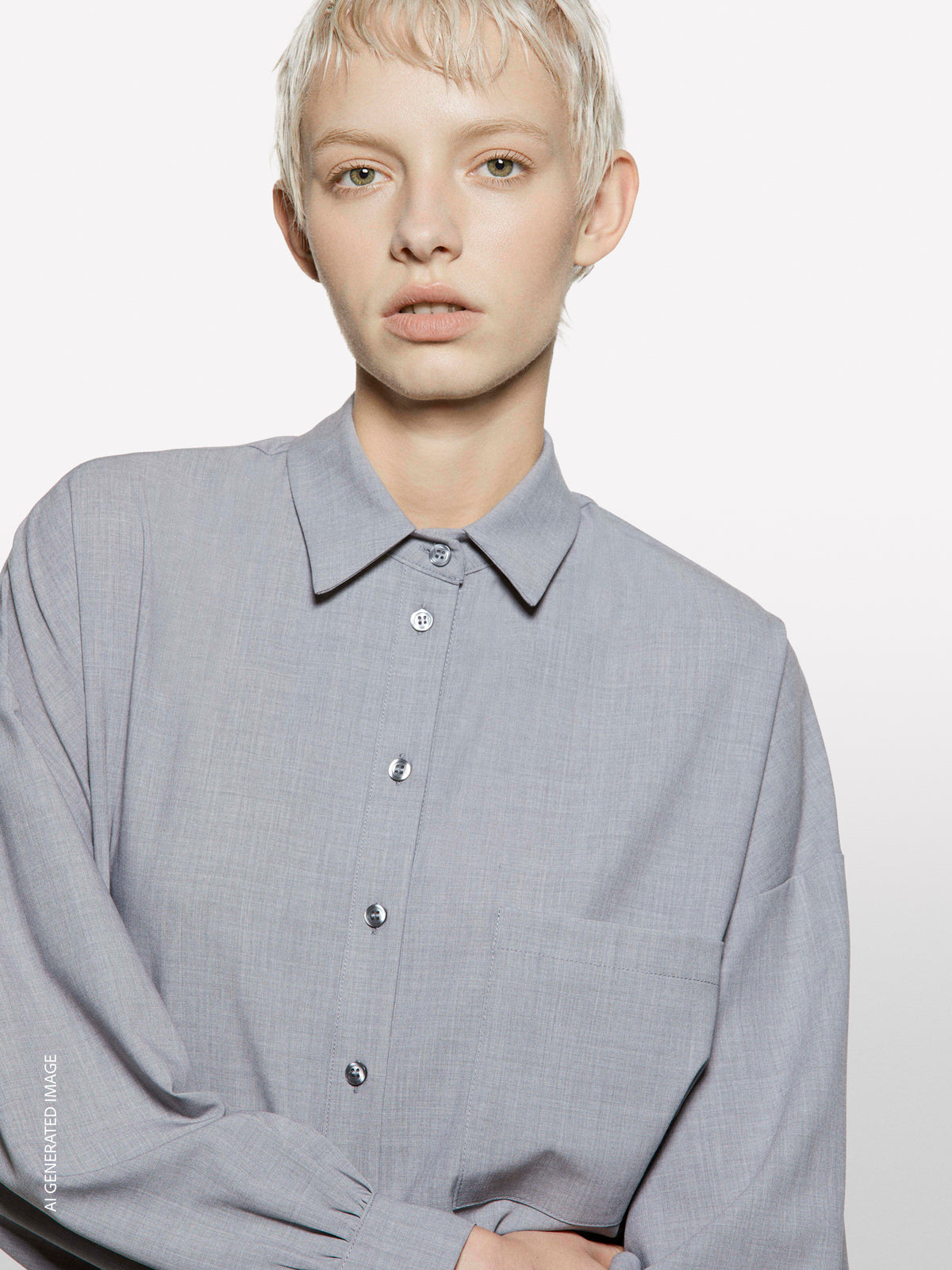 Camisa cinza-claro regular fit - ucb_image_FY