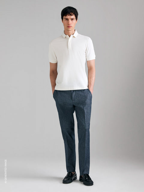 Chinos em denim de linho misto - ucb_image_F