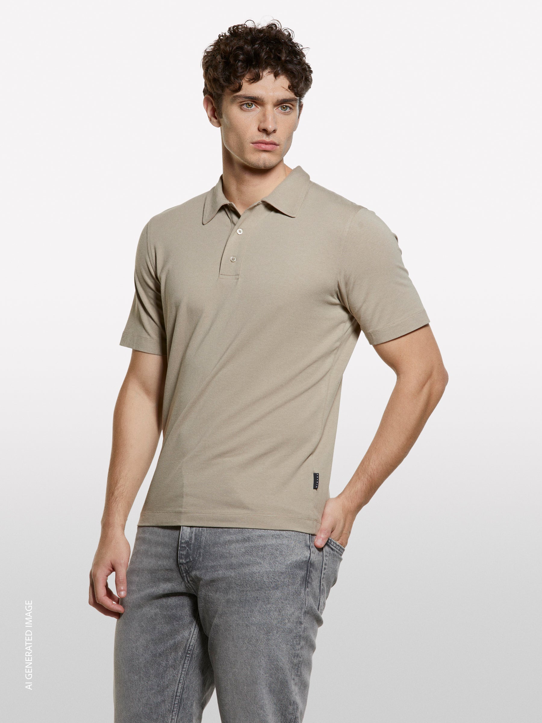 Polo slim fit camel - ucb_image_FY