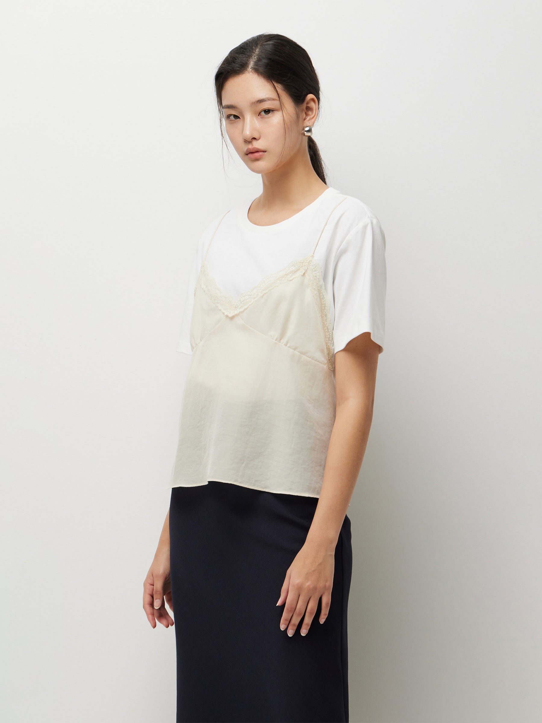 T-shirt com top em contraste - ucb_image_F