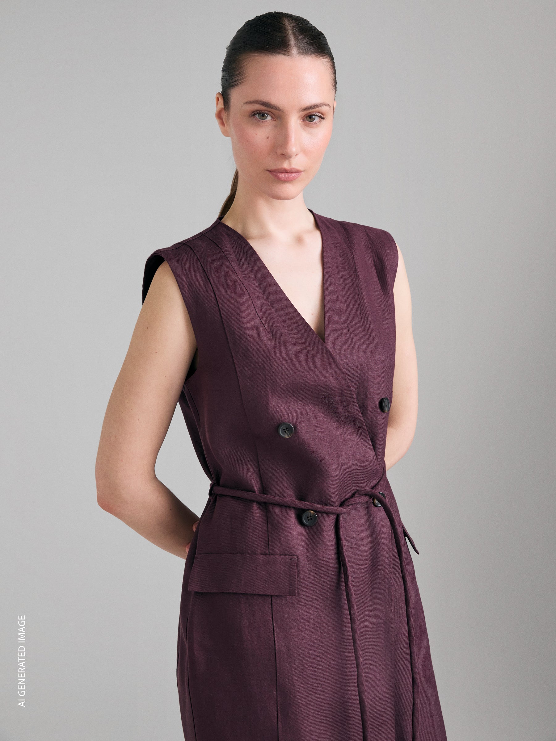 Vestido trespassado em linho - ucb_image_FY