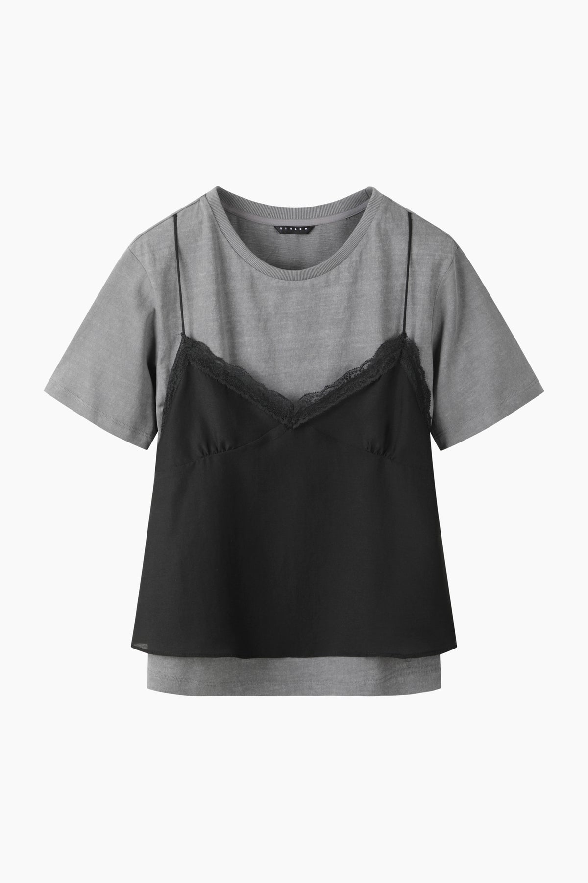 T-shirt com top em contraste - ucb_image_FS