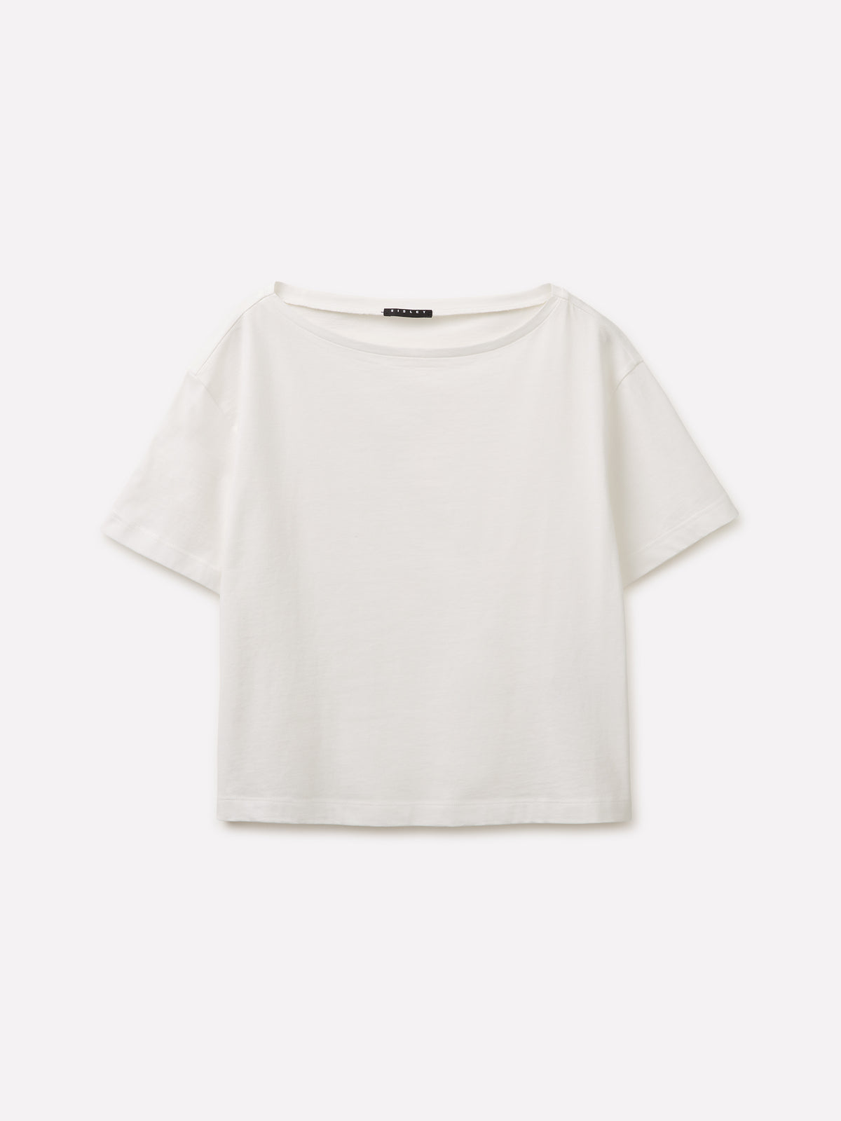 T-shirt cropped co decote à barco - ucb_image_FS