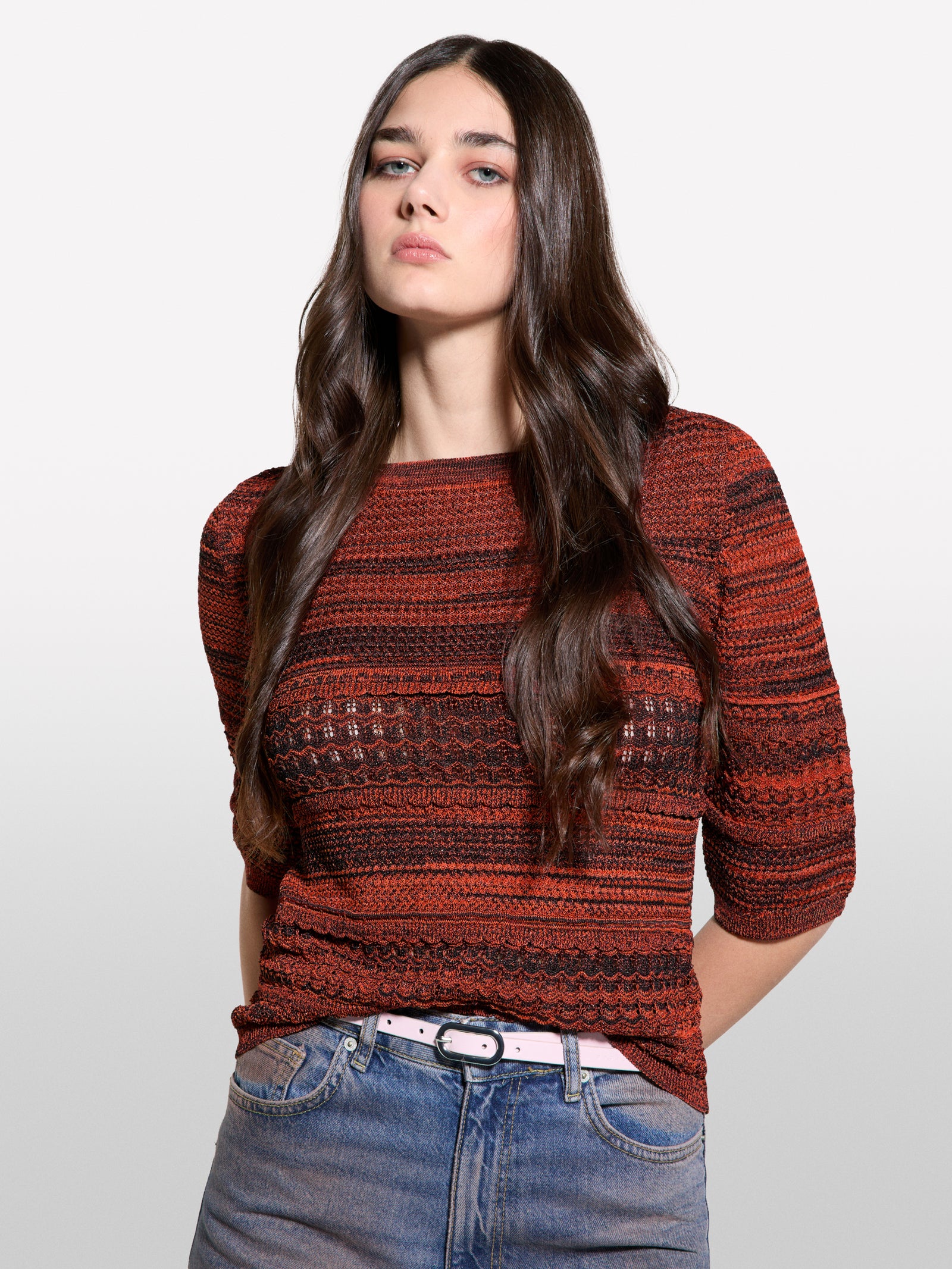 Blurred look sweater