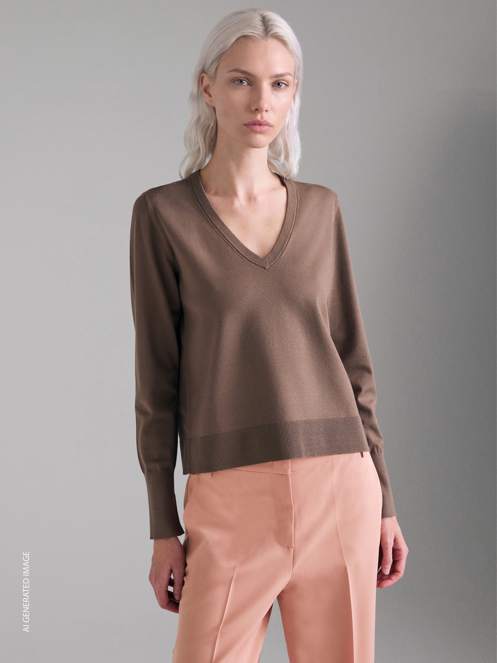 V-neck sweater