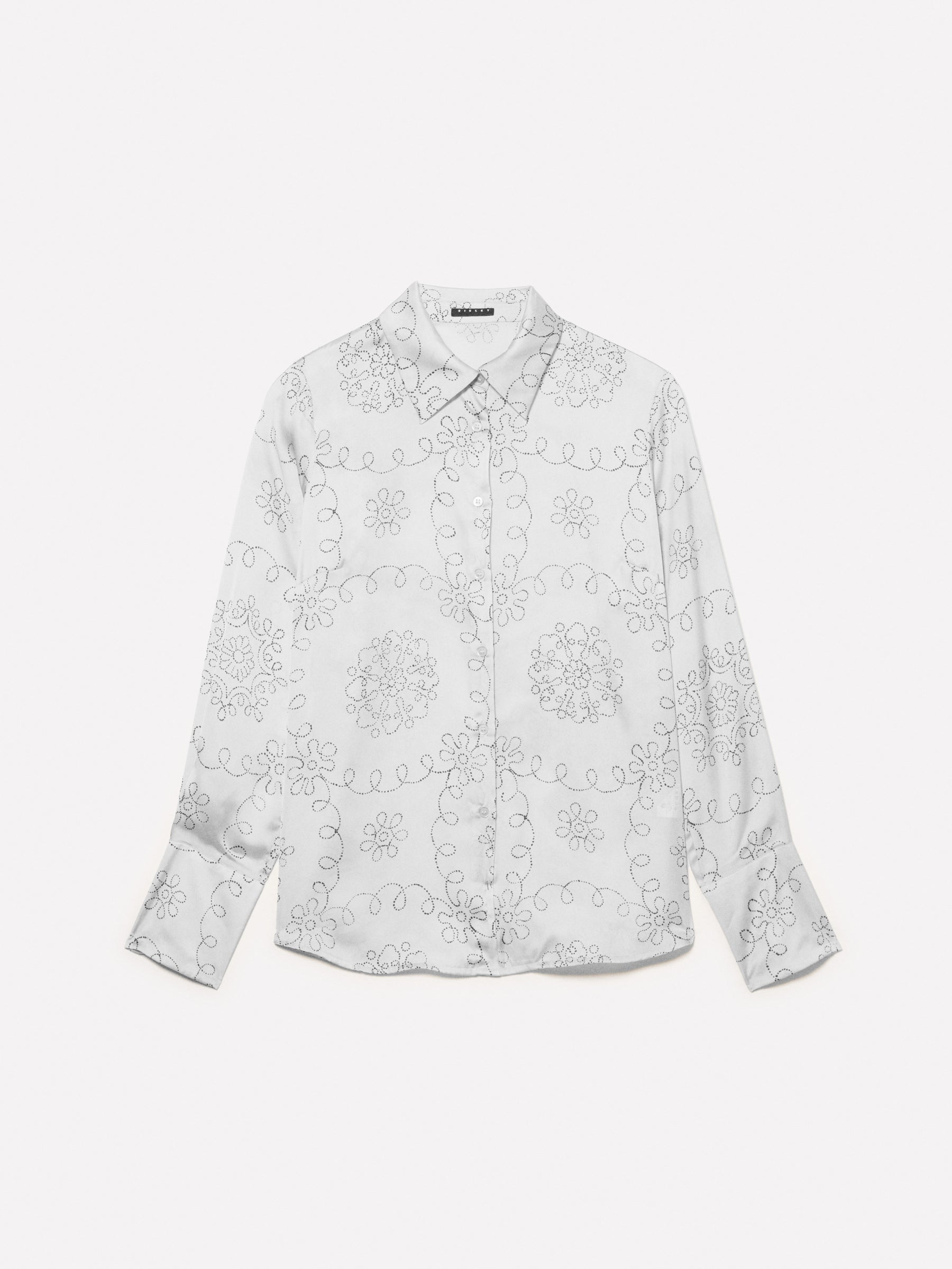 Camisa bege em cetim estampado - ucb_image_FS