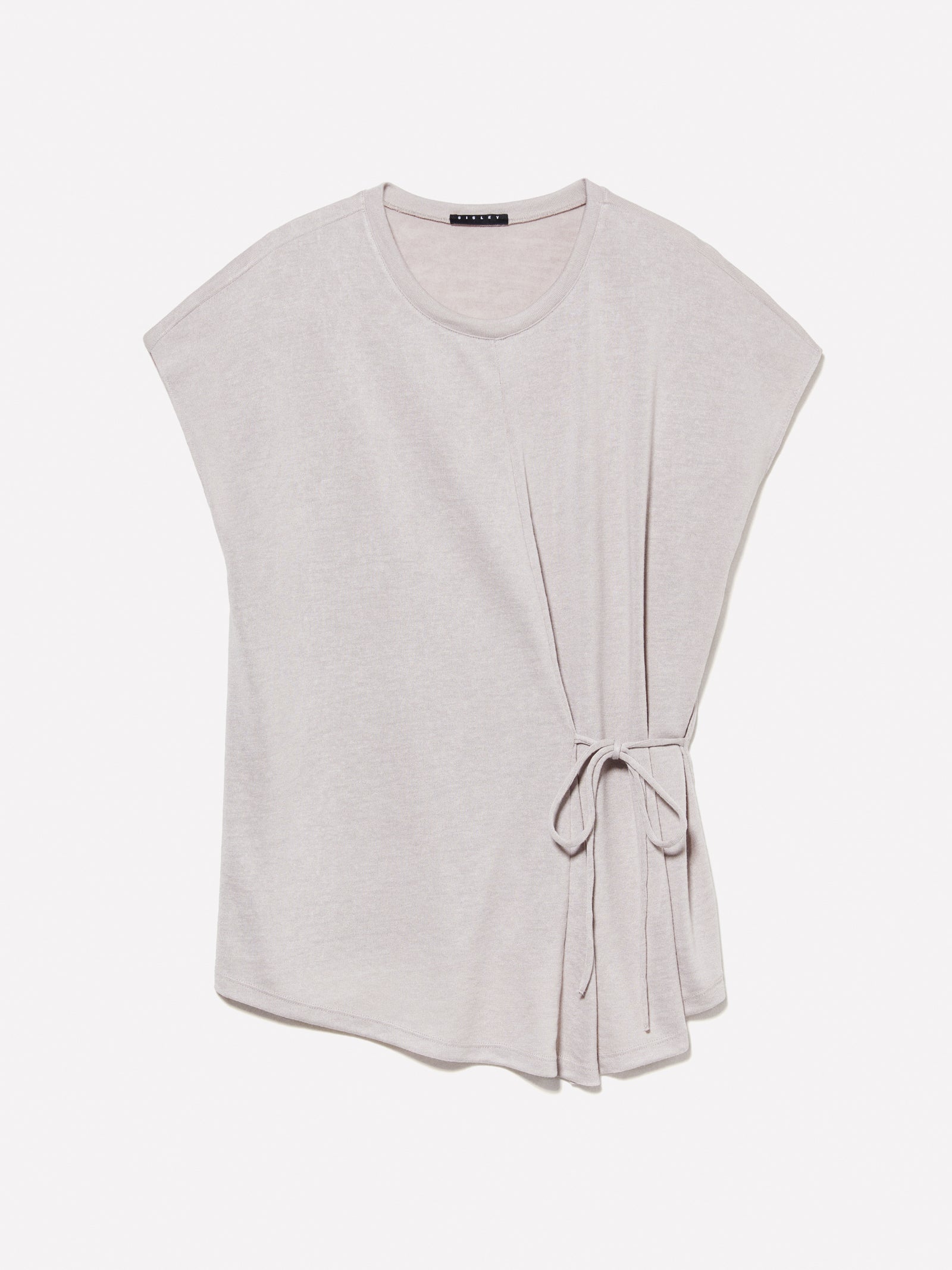 T-shirt cinzenta com atilhos - ucb_image_FS