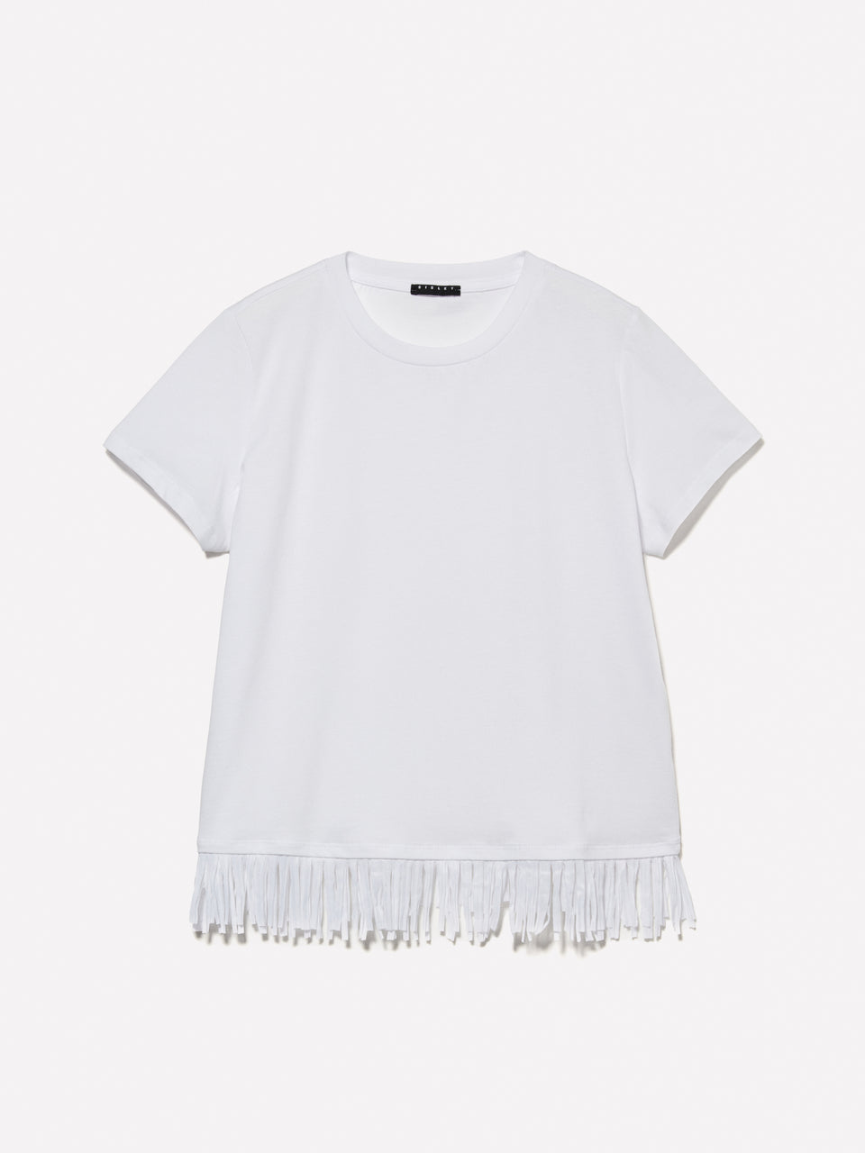 T-shirt branca com franjas na base - ucb_image_FS
