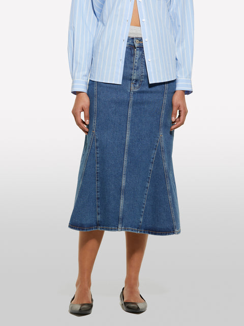 Saia de jeans evasé azul - ucb_image_FY