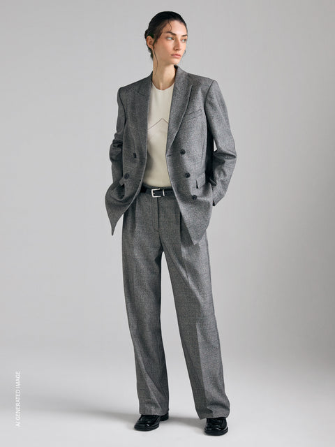 Blazer relaxed fit príncipe-de-Gales - ucb_image_F