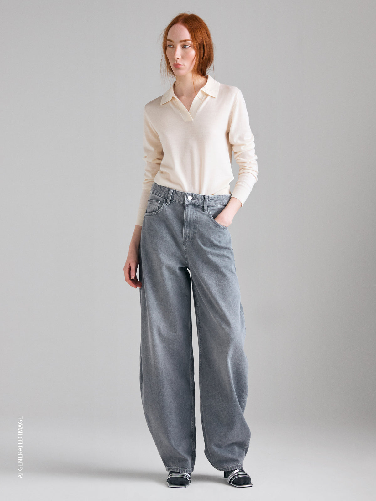 Jeans barrel fit a vita alta - ucb_image_F