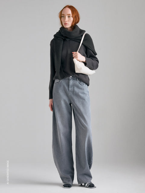Maglia girocollo in misto lana  - ucb_image_F