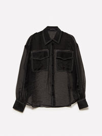 Camisa preta transparente com bolsos - ucb_image_FS