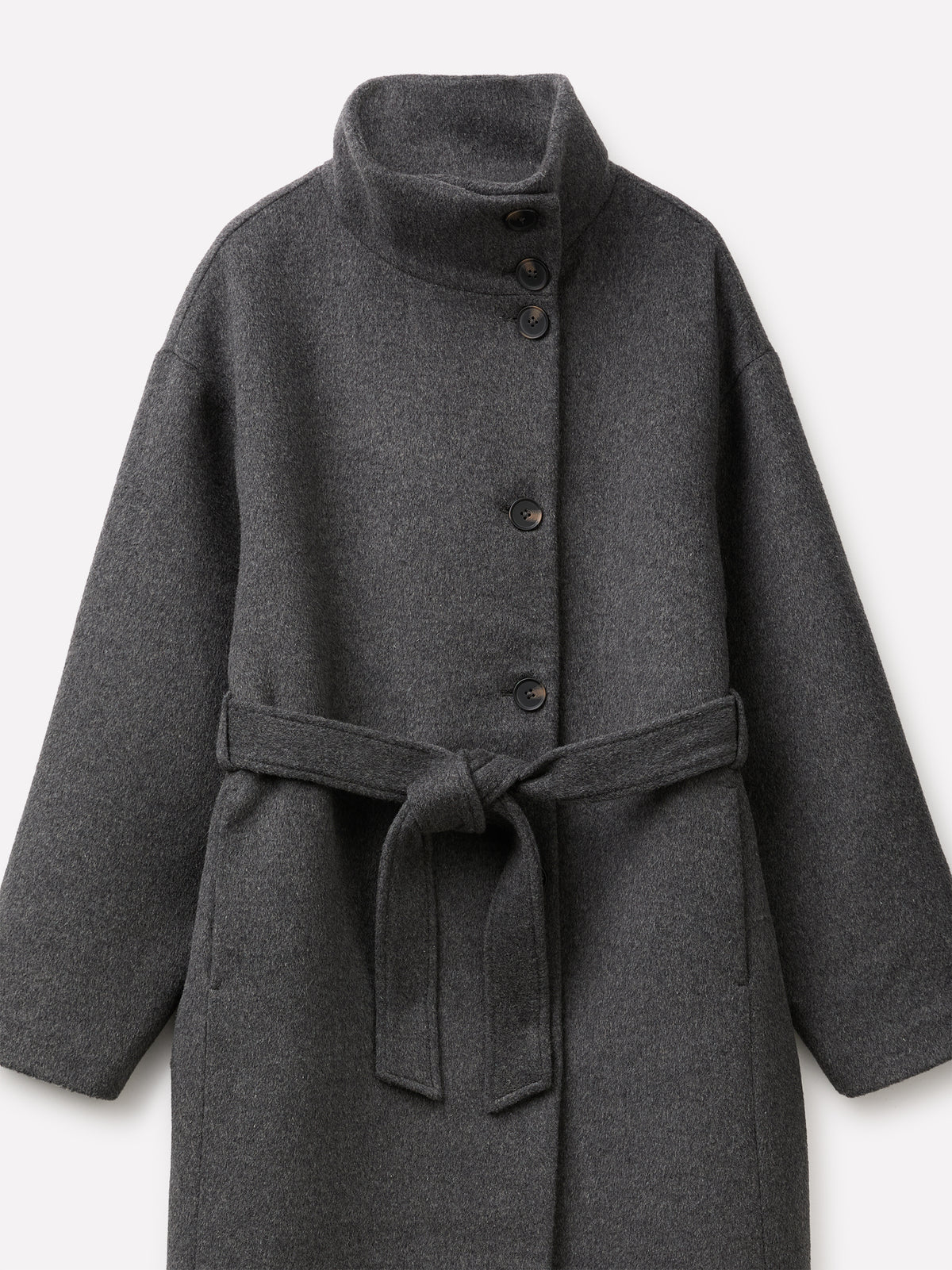 Cappotto relaxed fit con collo alto - ucb_image_DS1