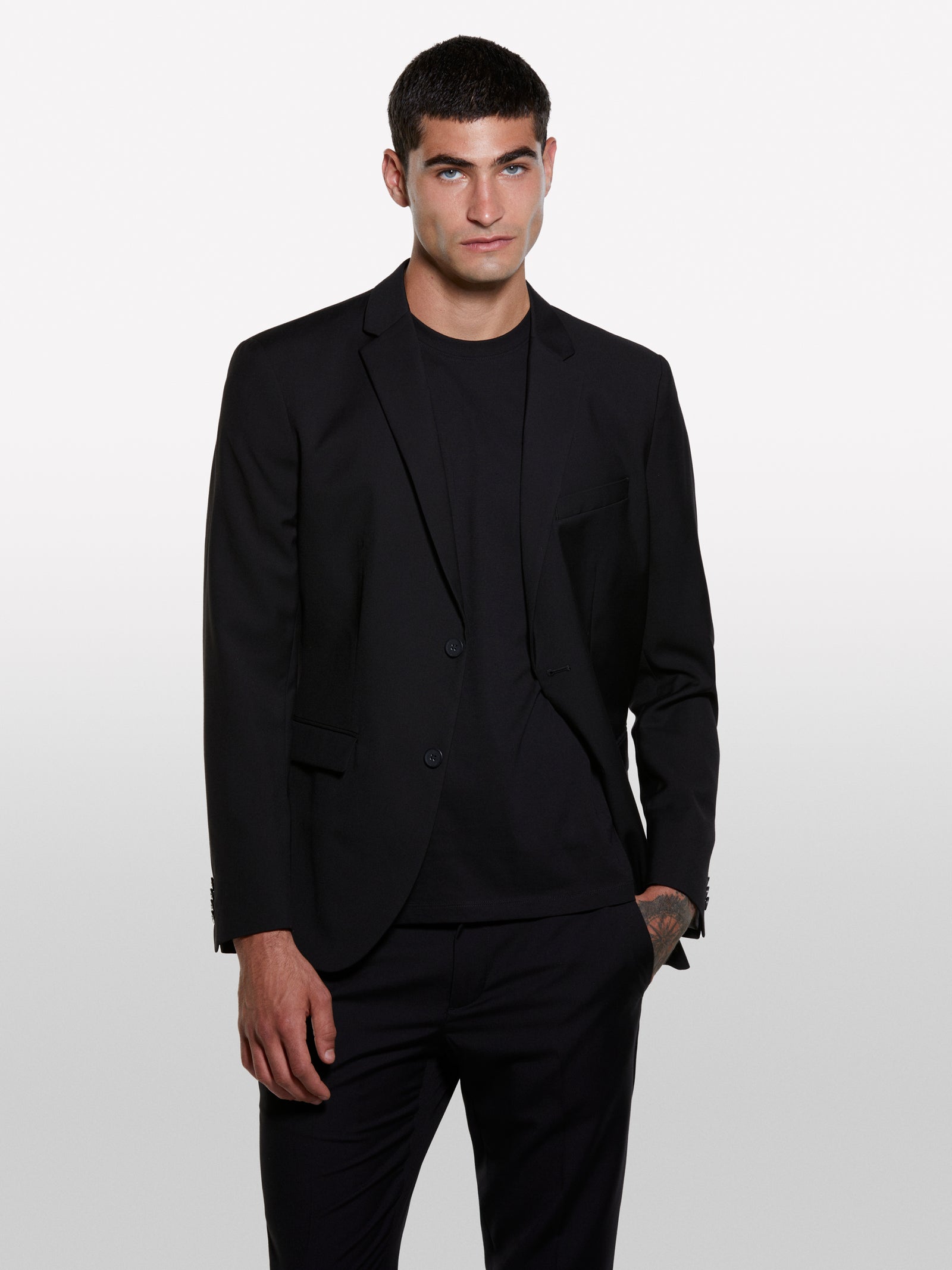 Black tailored blazer