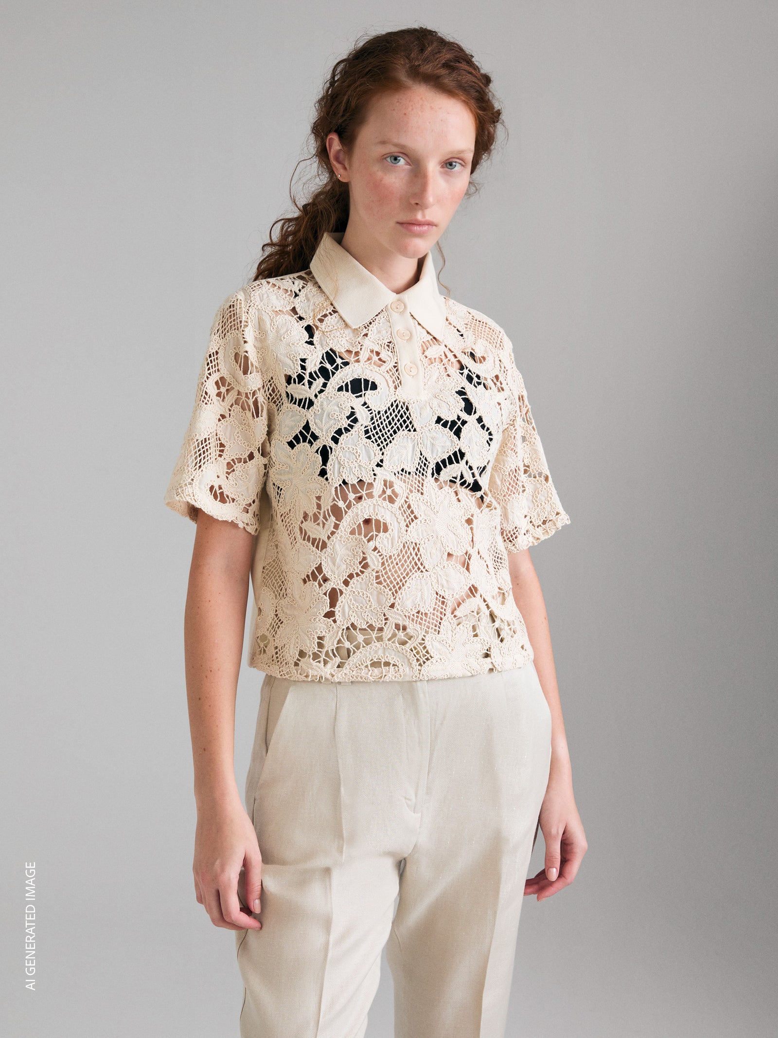 Embroidered polo shirt
