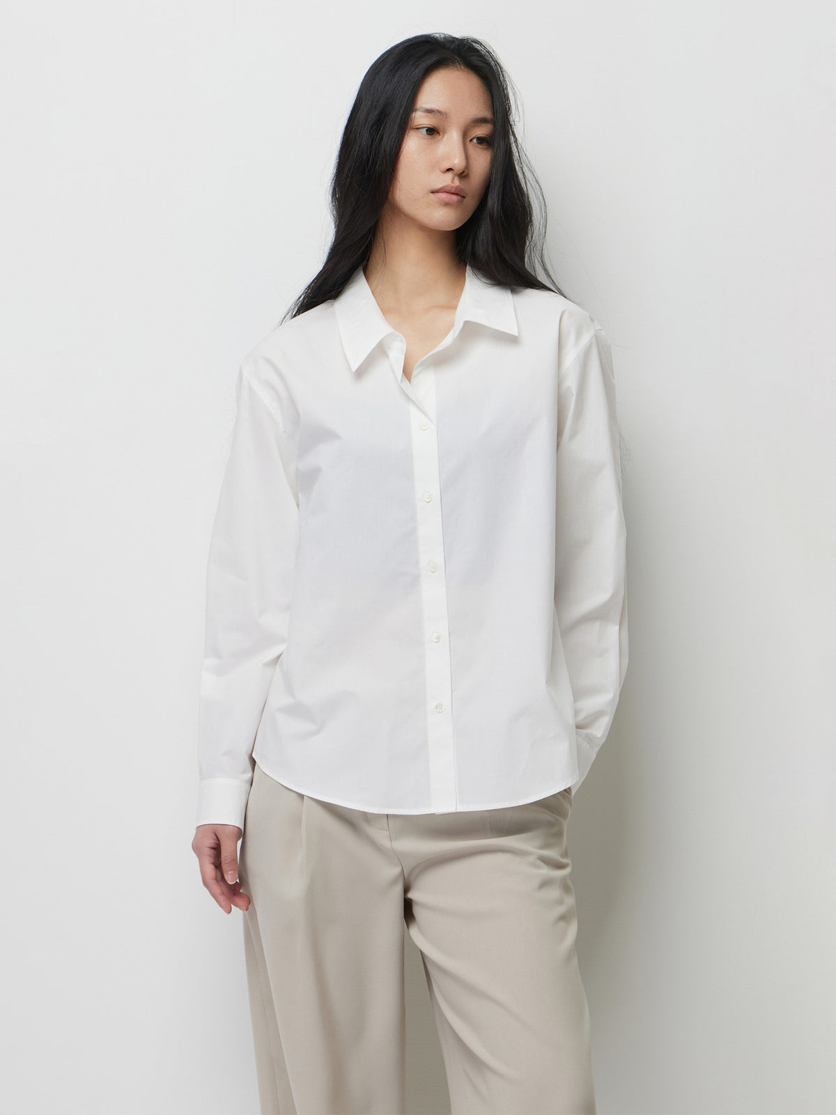 100% cotton white shirt