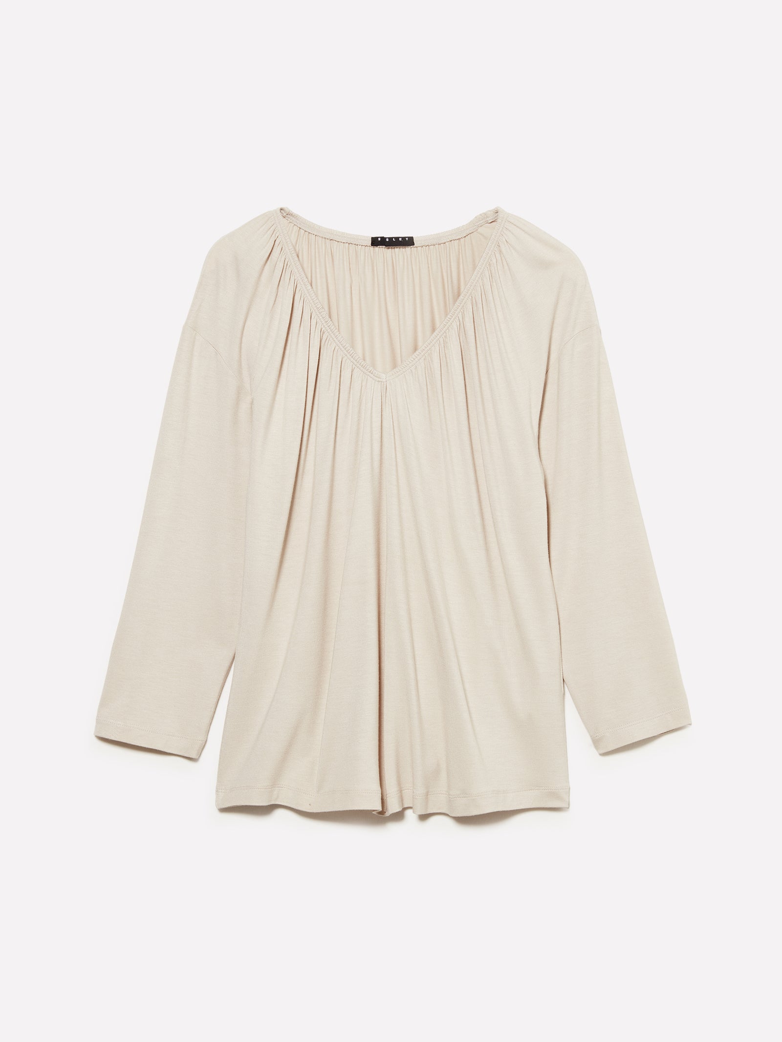 T-shirt tortora com franzido - ucb_image_FS