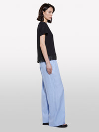 T-shirt preta com franjas na base - ucb_image_F