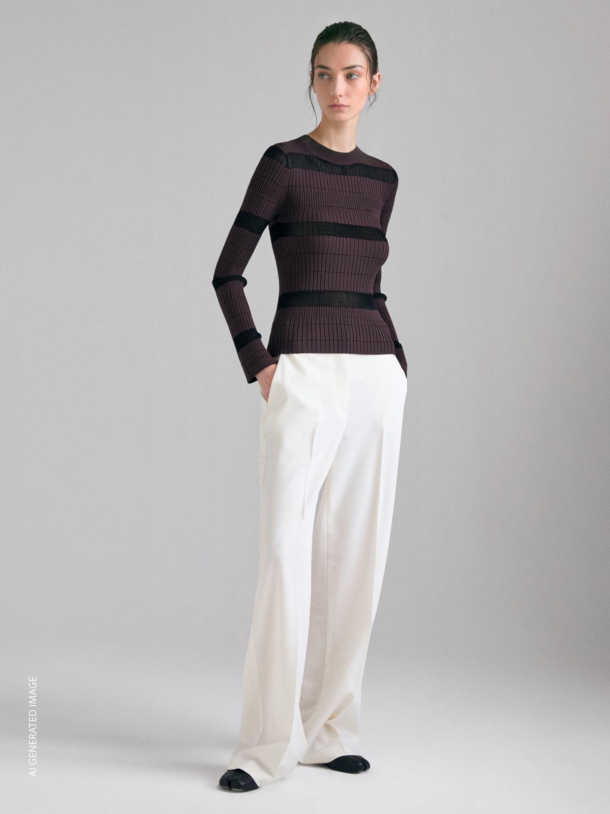 Camisola slim fit canelada - ucb_image_F