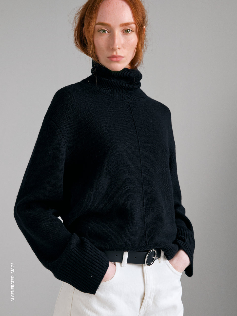 Maglia collo alto in misto lana - ucb_image_FY