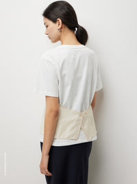 T-shirt com top em contraste - ucb_image_FY