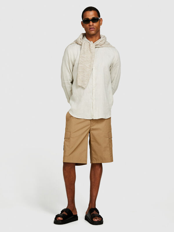 Bermuda cargo à grandes poches - shorts pour homme | Sisley