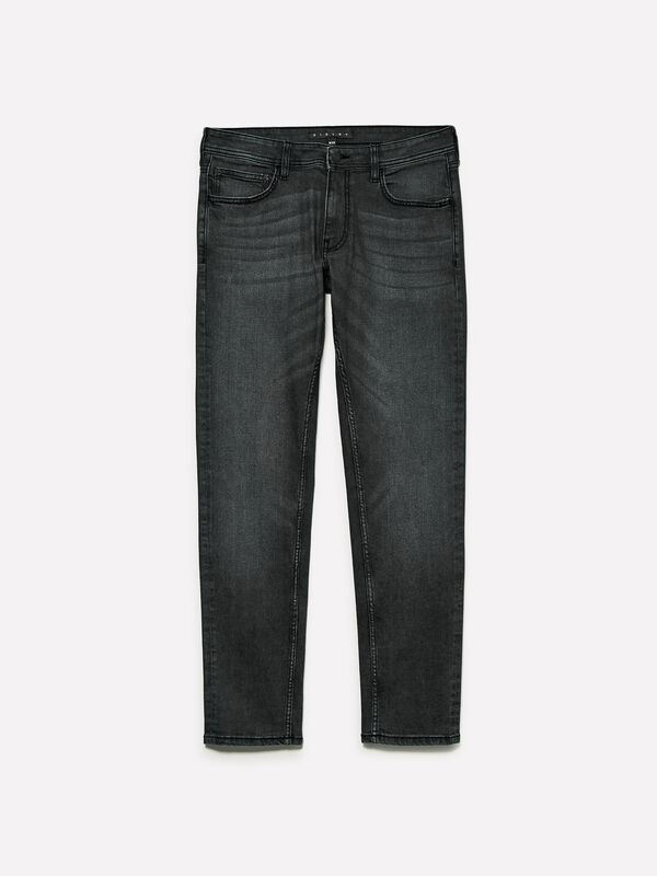 Jean slim noir style 74 - jeans coupe slim pour homme | Sisley