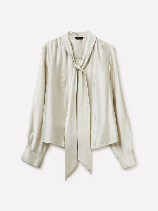 Chemisier avec ceinture - sisley k bluse | Sisley K