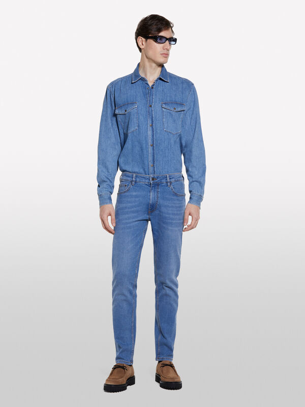 Jean Style 73 skinny bleu clair - nouvelle collection  jeans homme | Sisley