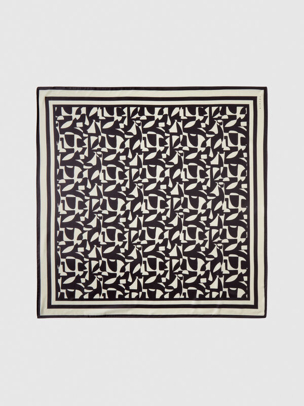 Foulard carré imprimé - écharpes et foulards pour femme | Sisley