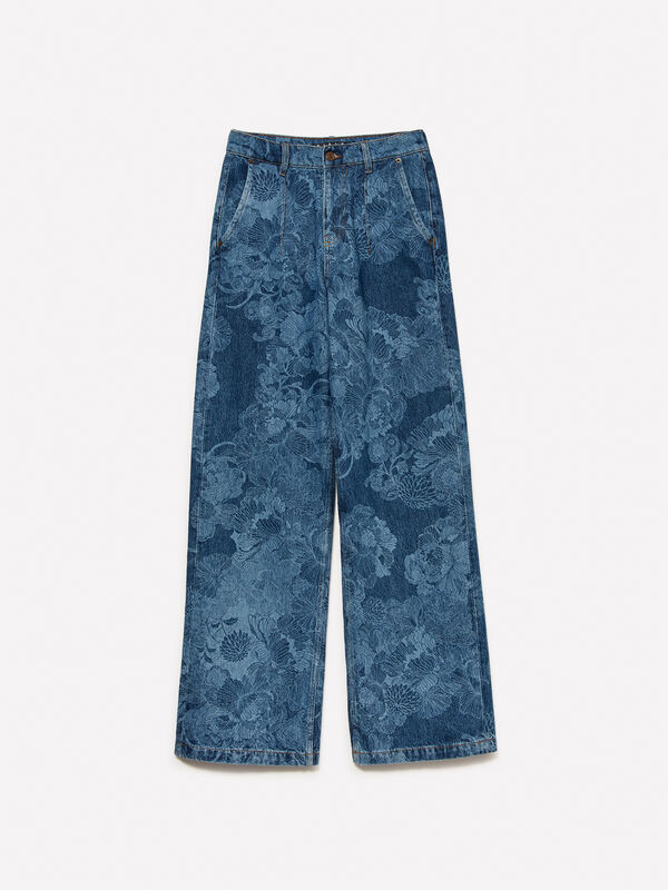 Jean foncé coupe mom style 68 Jean foncé coupe mom style 68 - jeans mom et boyfriend pour femme | Sisley