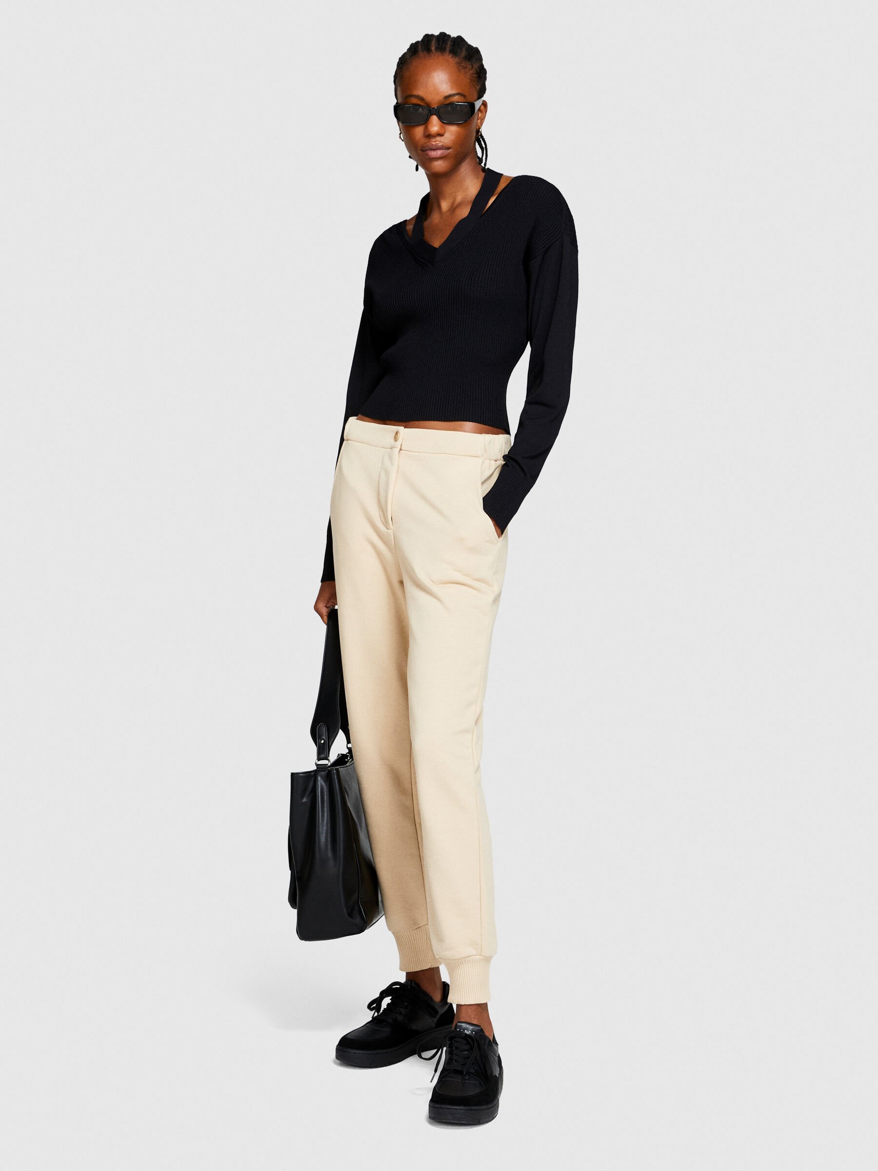 Pantalons en Molleton Femme Sisley