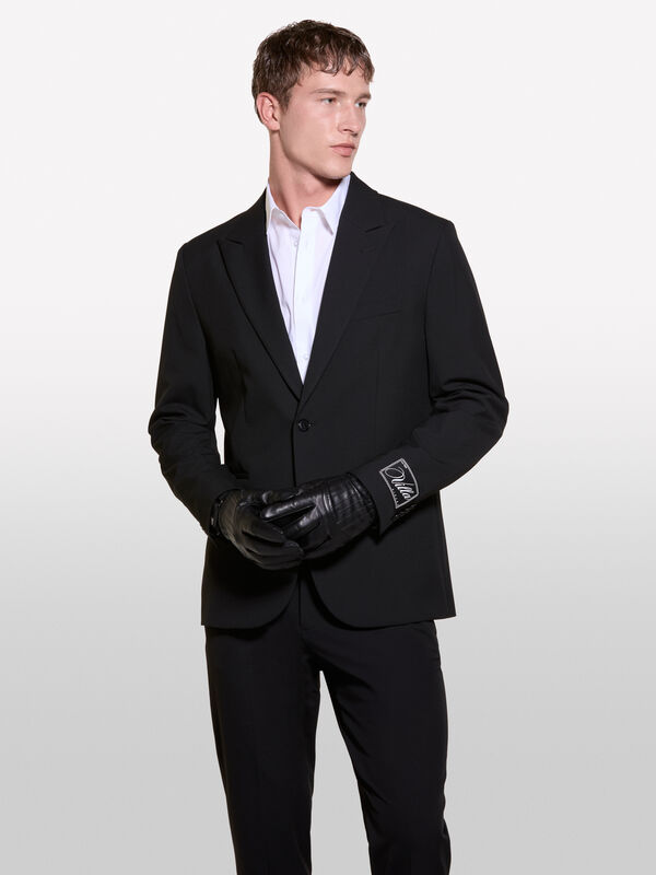 Blazer noir à boutonnage simple - blazers pour homme | Sisley