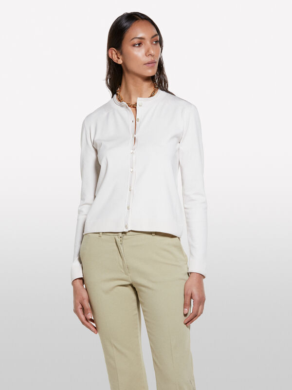 Gilet coupe regular crème - cardigans pour femme | Sisley