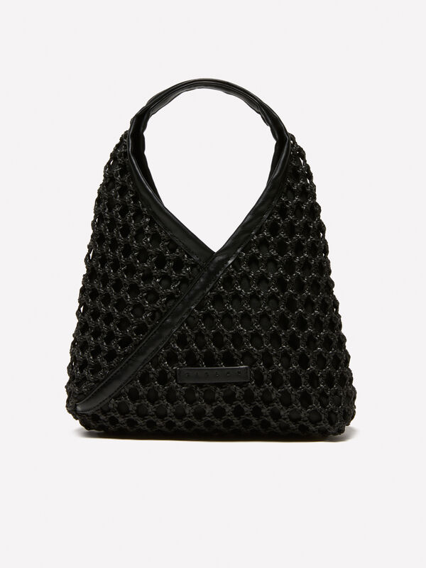 Petit sac asymétrique noir - sacs à bandoulière et porté épaule pour femme | Sisley