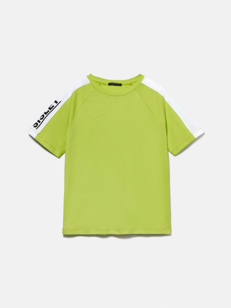 T-shirt à bandes et logo