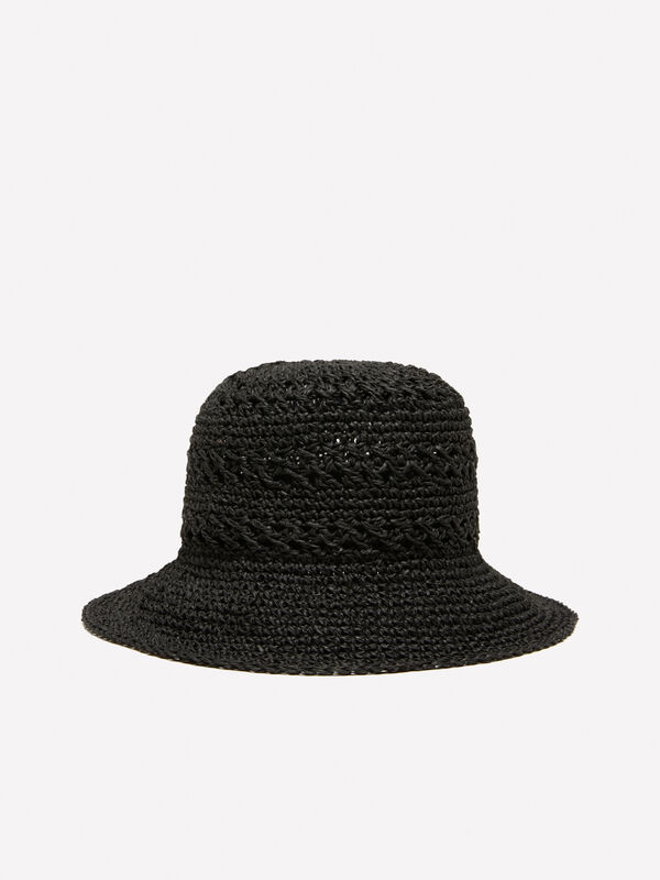 Cloche effet crochet noir - chapeaux pour femme | Sisley