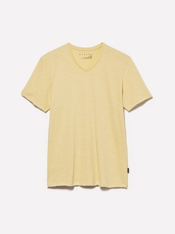 T-shirt slim vert clair T-shirt slim vert clair - t-shirts à manches courtes pour homme | Sisley