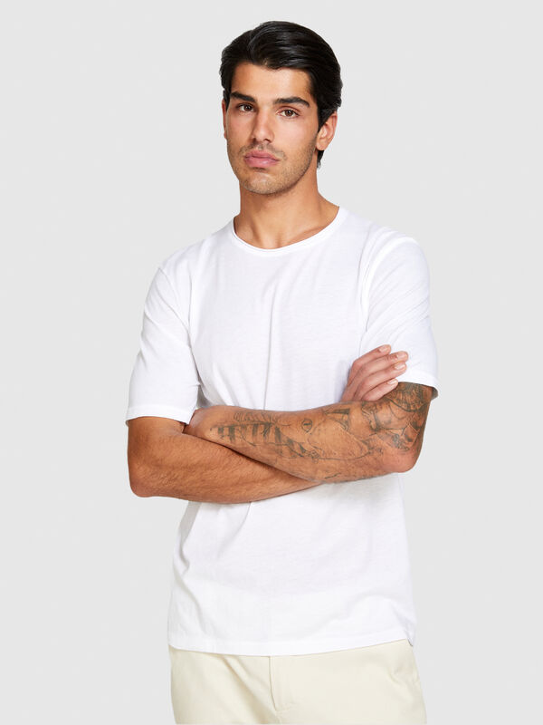 T-shirt à bord brut - t-shirts à manches courtes pour homme | Sisley