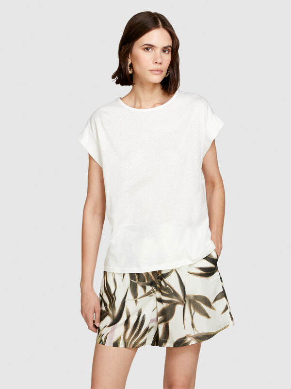 T-shirt flammé - t-shirts à manches courtes pour femme | Sisley