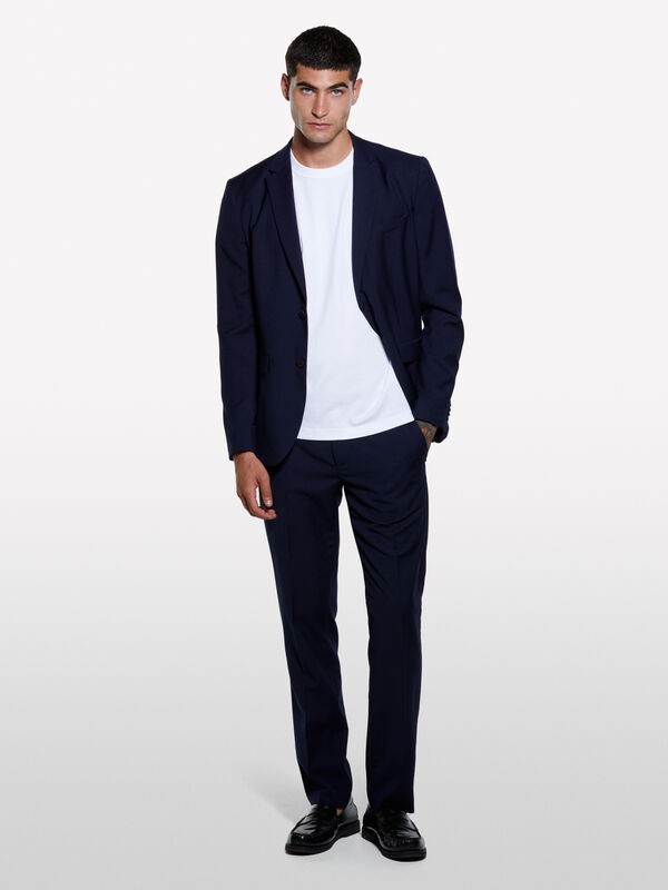 T-shirt blanc coupe régulière T-shirt blanc coupe régulière - t-shirts à manches courtes pour homme | Sisley