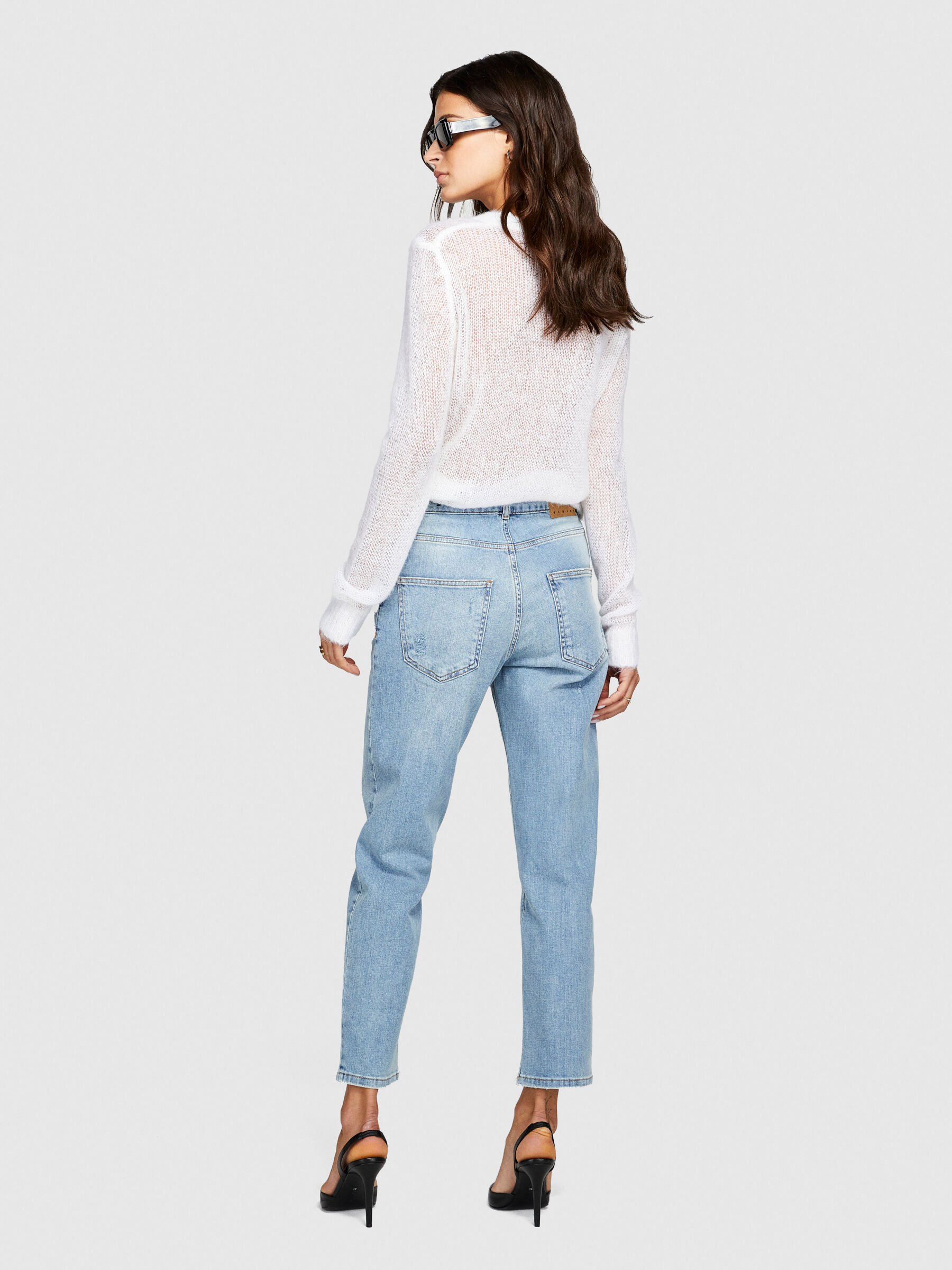 Jeans Manhattan coupe regular effet us Bleu Clair Sisley