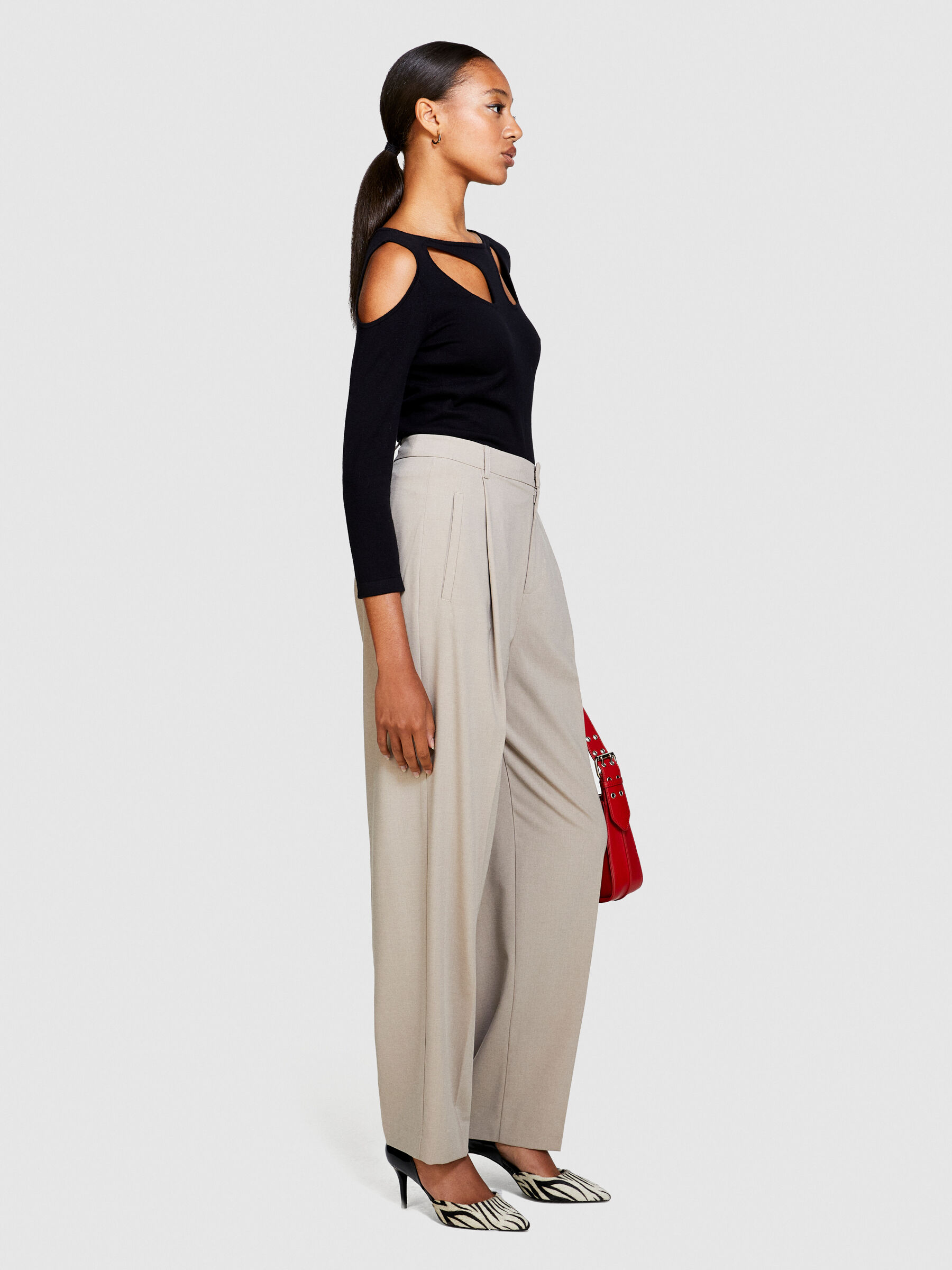 Pantalons Palazzo Femme Wide Leg Sisley