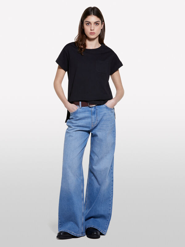 Jean Style 72 wide clair - jeans palazzo pour femme | Sisley