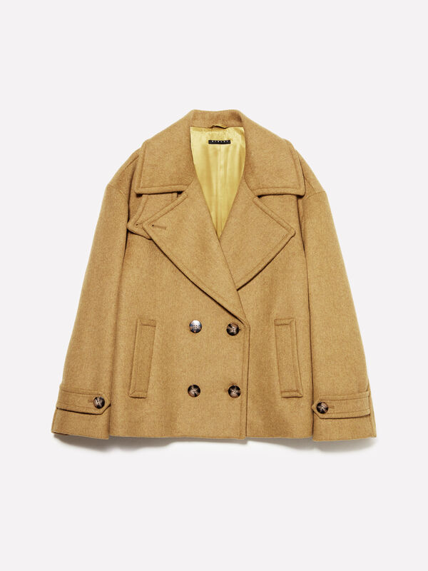 Manteau caban sur-ajusté - manteaux pour femme | Sisley