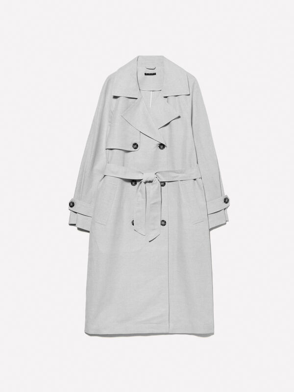 Trench croisé beige Trench croisé beige - trenchs et imperméables pour femme | Sisley