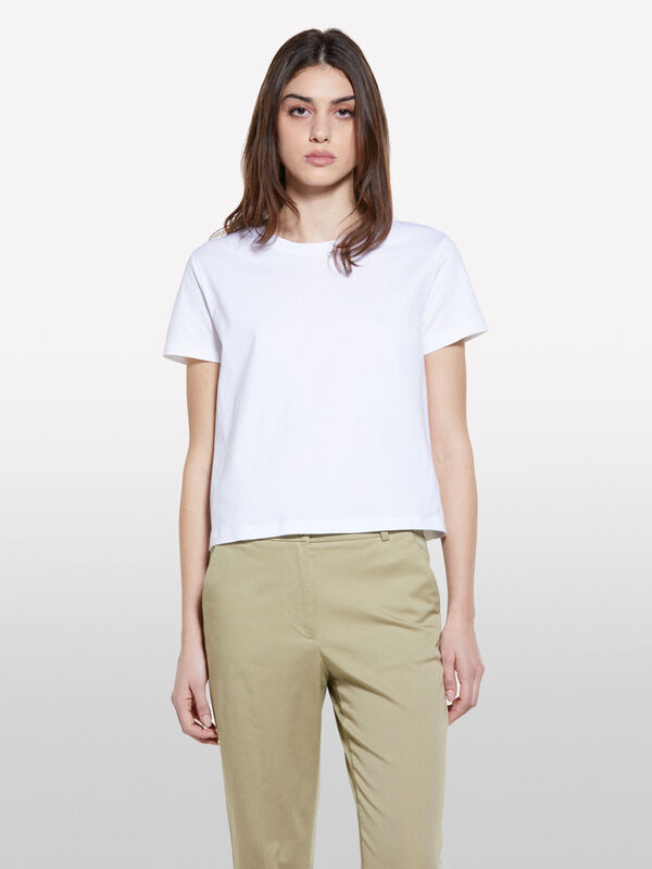 T-shirt coupe boxy blanc - t-shirts à manches courtes pour femme | Sisley